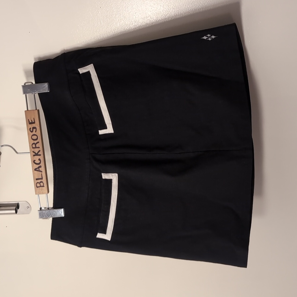 Jofit Women's Black Golf Skirt with White Trim - Size L